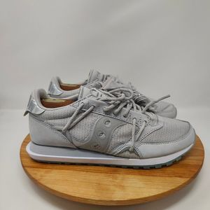 Saucony Jazz DST- Mens- Size 9.5- Gray- [S70547-2]- Lace Up- Sneaker Shoes